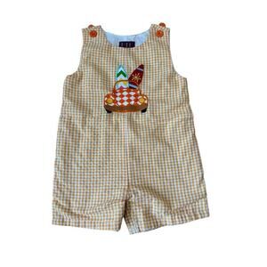 LIL CACTUS  surfer baby overalls, shorts, 18-24 Months